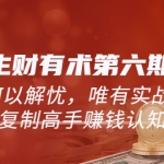 生財有術(shù)第六期-更新至8月30！何以解憂，唯有實戰(zhàn)，復(fù)制高手賺錢方法
