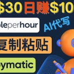 利用AI文章寫(xiě)作工具 每單30美元，日賺100美元，只需復(fù)制粘貼