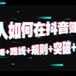普通人如何在抖音賺到錢：策略+路線+規(guī)則+突破+賺錢（10節(jié)課）