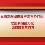 電商高利潤爆款產(chǎn)品定價打法：實現(xiàn)利潤最大化 如何賺到三百萬