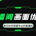 直播間畫面優(yōu)化教程，教您如何搭建專業(yè)的直播間-價(jià)值399元