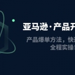 亞馬遜·產(chǎn)品開(kāi)發(fā)特訓(xùn)營(yíng)：產(chǎn)品爆單方法，快速突破重圍，全程實(shí)操！