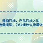 漫畫打標(biāo)，產(chǎn)品打標(biāo)入池，建立流量模型，為快速放大流量做準(zhǔn)備
