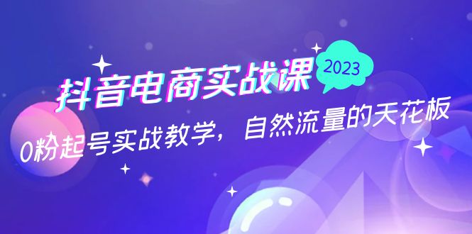 抖音電商實(shí)戰(zhàn)課：0粉起號(hào)實(shí)戰(zhàn)教學(xué)，自然流量的天花板（2月19最新）