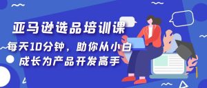 亞馬遜選品培訓(xùn)課，每天10分鐘，助你從小白成長為產(chǎn)品開發(fā)高手！