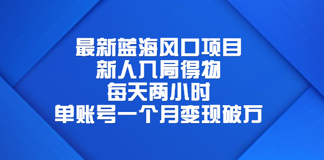 最新藍海風(fēng)口項目，新人入局得物，每天兩小時，單賬號一個月變現(xiàn)破萬