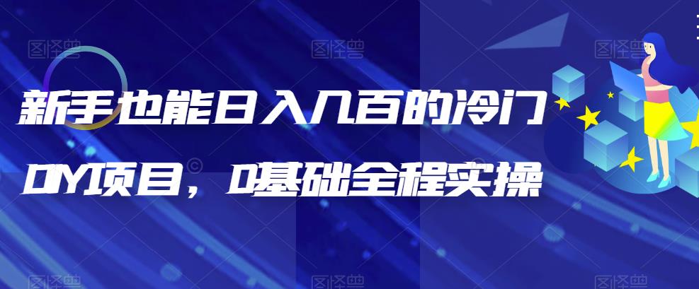 新手也能日入幾百的冷門(mén)DIY項(xiàng)目，0基礎(chǔ)全程實(shí)操【揭秘】