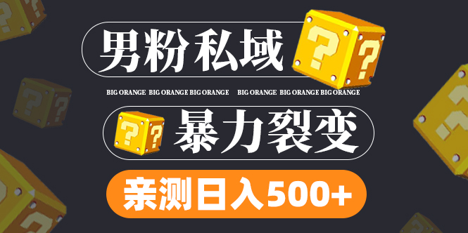男粉項(xiàng)目，一個(gè)作品變現(xiàn)1000+，新渠道新玩法，一部手機(jī)實(shí)現(xiàn)月入過萬