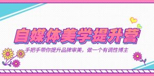 自媒體-美學(xué)提升營  手把手帶你提升-品牌審美，做一個有調(diào)性博主（11節(jié)課）