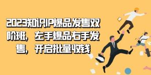 2023知識IP-爆品發(fā)售雙 階班，左手爆品右手發(fā)售，開啟批量收錢