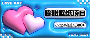 小紅書膨脹壁紙項(xiàng)目玩法，女生最愛的壁紙，0門檻新手也可操作日入300+