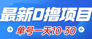最新0擼小項目：星際公民，單賬號一天10-30，可批量操作