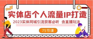 實體店個人流量IP打造 2023實體同城引流獲客必聽 含直播玩法（75節(jié)完整版）