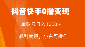 全網(wǎng)首發(fā)，單賬號(hào)收益日入1000＋，簡單粗暴，保底5元一單，可批量單操作