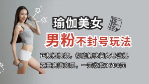 正規(guī)短視頻引流男粉，解決賬號(hào)違規(guī)風(fēng)險(xiǎn) 雙賽道變現(xiàn)創(chuàng)新玩法 一天收款3600元