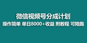 【藍(lán)海項(xiàng)目】視頻號(hào)分成計(jì)劃，快速開通收益，單天爆單8000+，送玩法教程