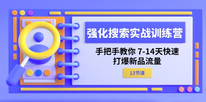 強(qiáng)化 搜索實(shí)戰(zhàn)訓(xùn)練營，手把手教你 7-14天快速-打爆新品流量（13節(jié)課）