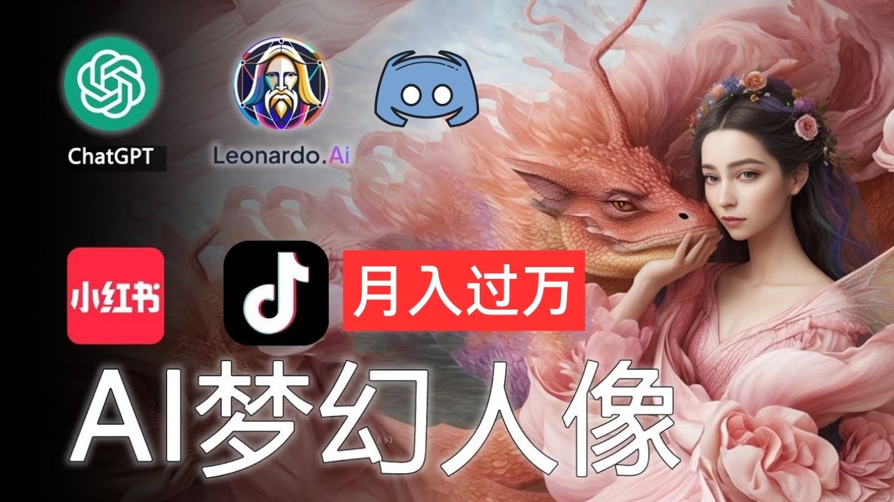 AI攝影夢幻人像：零基礎也能月入過萬的秘密