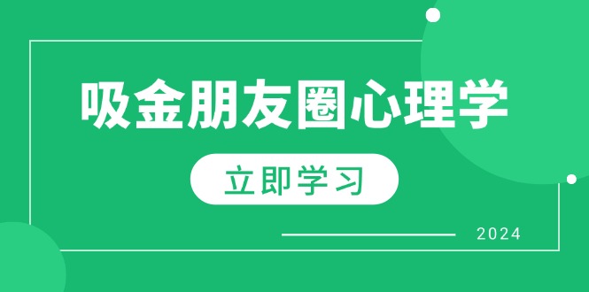 朋友圈吸金心理學(xué)：揭秘心理學(xué)原理，增加業(yè)績，打造個人IP與行業(yè)權(quán)威