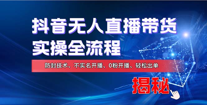 在線賺錢新途徑：如何用抖音無人直播實現(xiàn)財務(wù)自由，全套實操流程，含…